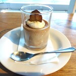 カフェ ヒップ カルイザワ - 栗のプリン