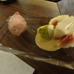 ヒロヤ - 白レバーと無花果のソテー