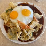 ナポリ - ベジタブル 300g 800円
            1.5人前　450gに 150円
            目玉焼き 200円