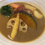 Curry House Shinamon No Ki - チキンと彩り野菜のスープカレー