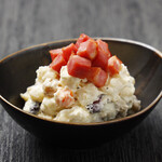 Potato salad with smoked bacon and mascarpone