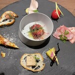 レストラン イイノ - 目にも楽しい前菜たち。