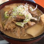 東楊軒 - もつ煮ぼとアップ