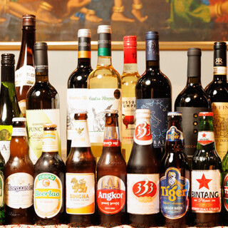 We are proud of our wide variety of drinks! Enjoy beer and wine from around the world