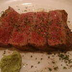 焼肉・ホルモンこそっと - サーロイン　焼き完了！