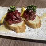 Wagyu beef bruschetta