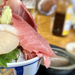 浜めし - カキフライ付五色丼