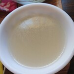 台湾茶房 e～one - あっさりスープ付き。排骨鉄道弁当 税込990円