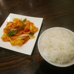辣香坊 - 菠蘿古老蝦、米飯(大)