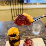 サーティーンカフェ - オレンジシャーベット＋グレープゼリー