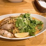 Torattoria Bambina Nakaiten - きのこのチキジャンパスタ　乾麺中盛　1,550円