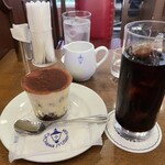 Bashamichi Juubankan - アイスコーヒー＆ティラミス