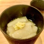 味ひろ - 炒子出汁　身に沁みる美味しさの芋茎の吉野煮