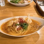 Torattoria Bambina Nakaiten - ふあトマビスクリームパスタ　乾麺大盛　1,650円