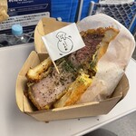 日本一分厚いカツサンド 大阪とんかつ - 