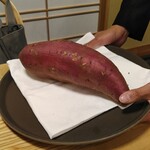 てんぷらと和食 山の上 本店・御茶ノ水 - 千葉香取産のさつまいも