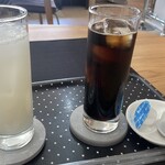 あそび Cafe コロン - カルピスとアイスコーヒー