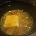 日本料理 みや  - 25年11月　とろろ昆布と京揚げの味噌汁