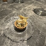 bar à vin PARTAGER - お通しのさつま芋のタルト