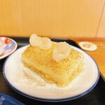 ふる里うどん  - 揚げもち天 110円