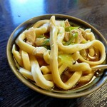 大木うどん店 - 肉うどん。これでも細めんで。