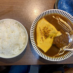 ヌードル＆スパイスカレー 今日の1番 - セットの牛タンシチュー＋ご飯　¥900-(税込)