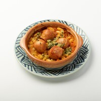 自家製生チョリソーと豆のカスレ