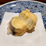 天ぷら浅沼 - 熊本の赤茄子 、水分量にびっくり仰天、めっちゃ好み