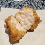 天ぷら浅沼 - 鱈の白子(キタキタキタッー！無洗白子です)