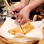 天ぷら浅沼 - 穴子、ふわふわよ～