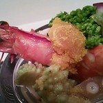 蓬左茶寮 - 水引海老・ポン酢仕立てのサラダ