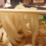 讃岐製麺 - 麺リフトアップ。太いです。