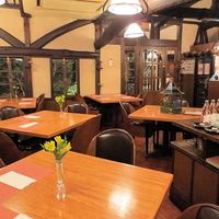 ステーキレストランそうま - 山小屋風の店内