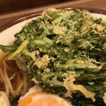 そばの神田 東一屋 - 春菊天に着目する。