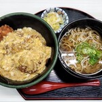 Ichifuku - カツ丼(ミニそば付・850円)