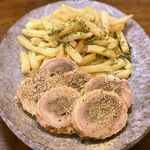 さくら本店 - 鶏のごぼう巻き ポテトフライ　2023.11.21