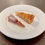 パティスリー＆ブーランジェリー ラ・パルム・ドール - タルト・カシスマロン、柿のタルト