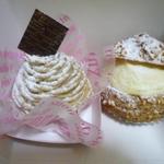 モンブランにシュークリーム