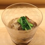 Asabu Juuban Sushi Tomo - 牡蠣と舞茸のお吸い物