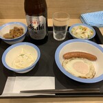 松屋 - ビール中瓶とおつまみ