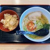 yoshidanoudommenzufujisan - やまなし源水ラーメン+炙り飯