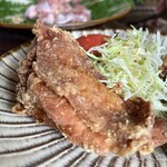 鏡ヘルシーランド地どり茶屋 - 唐揚げ定食の唐揚げ！