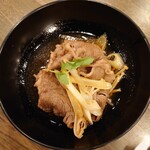 焼酎屋 - ある日の晩酌セット　牛すき焼き