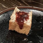薄利多賣半兵ヱ - 厚揚げに、キャベツのタレ