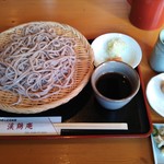 Keikei an - もり蕎麦 \500＆蕎麦セット いなり寿司(二個) \150