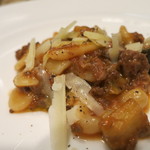 Convivio - 25年9月　自家製オレキエッテ　和牛スネ肉とナスの煮込みソース