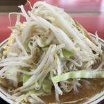 ラーメン もっけだの - 『朝食セット(ラーメンニンニク野菜マシマシ)』の野菜