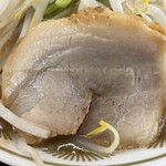 ラーメン もっけだの - 『朝食セット(ラーメンニンニク野菜マシマシ)』の豚