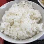 ラーメン もっけだの - 『朝食セット(ラーメンニンニク野菜マシマシ)』のライス