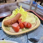 レストラン キノシタ - ウィンナー食べ比べ(^^)赤いウィンナーの旨さが際立ちます！